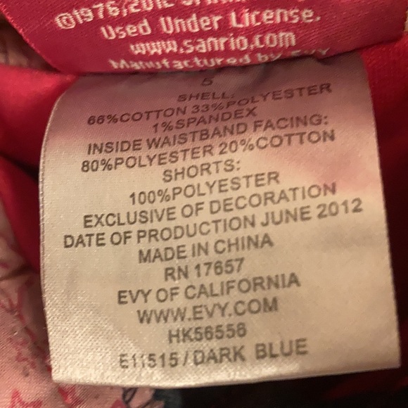 Princess by Hello Kitty Jean skirt Girls Sz 5 - Picture 8 of 9